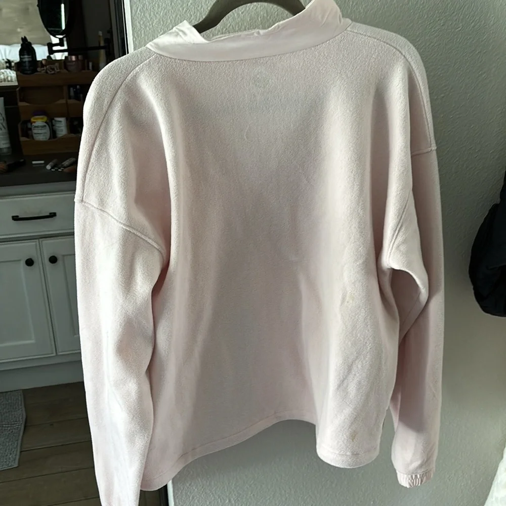 Under Armour Women’s Pink 1/4 Zip Pullover Sweatshirt Athletic Size L Brand New - Picture 9 of 9